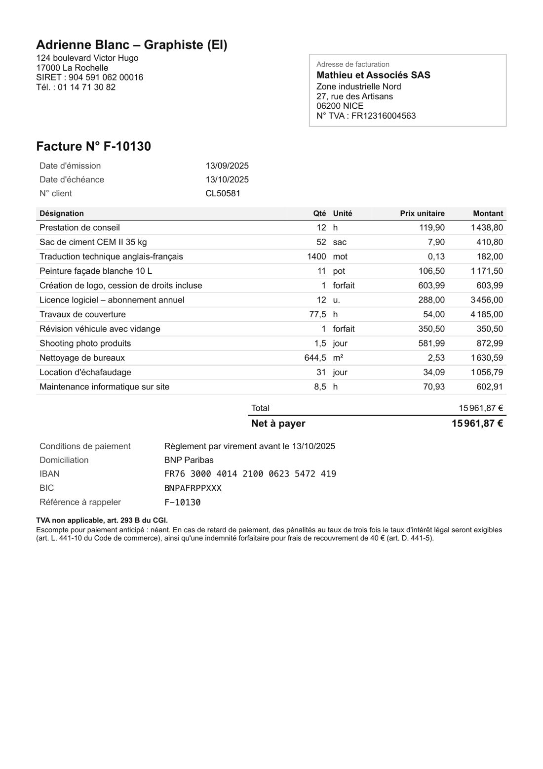Adrienne Blanc – Graphiste (EI) · F-10130